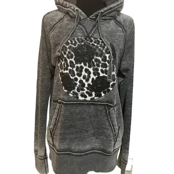 J. America Gray Graphic Sweater Soccer (S) - Picture 9 of 9